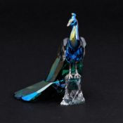 Swarovski Crystal Glass, 'Peacock' 2013, SCS loyalty, boxed.