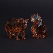 Swarovski Crystal Glass, 'Bear Cubs' 2017, boxed.