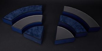 Swarovski Crystal Glass, two display stands, boxed.