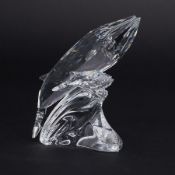 Swarovski Crystal Glass, Annual Edition 1992 'Care For Me - The Whales', boxed.