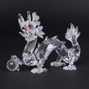Swarovski Crystal Glass, Annual Edition 1997 'Fabulous Creatures - The Dragon', boxed.