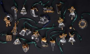 Swarovski Crystal Glass, a collection of twenty Cystal Memories including 1999, 1998, 1996, 'Train',