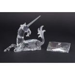 Swarovski Crystal Glass, Annual Edition 1996 'Fabulous Creatures - The Unicorn' together with