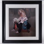 Robert Lenkiewicz, artist proof signed edition, Painter with Lisa,