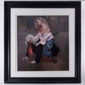 Robert Lenkiewicz, artist proof signed edition, Painter with Lisa,