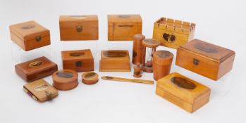 A collection of Mauchline Ware (17).