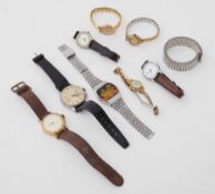A mixed collection of vintage watches to include Leonidas, Timex, Reflex, Lorus, Premex, Excalibur &