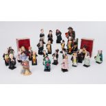 Royal Doulton, The Works of Charles Dickens, 27 figures, 10/12cm, also larger figure of Fagin and