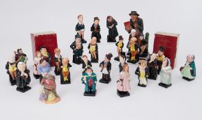 Royal Doulton, The Works of Charles Dickens, 27 figures, 10/12cm, also larger figure of Fagin and