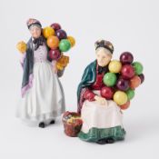 HN1843 Royal Doulton, Biddy Penny Farthing and HN1315 The Old Balloon Seller (2).
