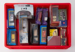 Various diecast models including Vanguards, Dinky Toys 25, Tv related including Return of the Saint,