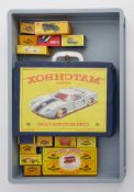 Matchbox, a collectors case with various models together with other Matchbox series models including