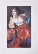 Robert Lenkiewicz (1941-2002) 'Esther Silver Locket', limited edition print 30/500, with embossed