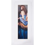 Robert Lenkiewicz (1941-2002) 'Karen in Blue' limited edition print VI/XXV A/P, signed twice, with