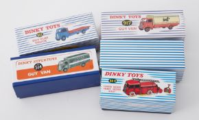 Dinky Toys, five replica models, boxed.