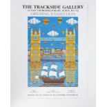 Brian Pollard, an unframed exhibition poster Trackside Gallery, signed limited edition print 414/