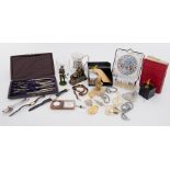 Various items including general watches, Plymouth ward book, drawing set etc.
