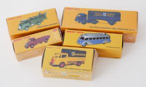 Dinky Toys, five replica models to include 29E, 25V, boxed (5).