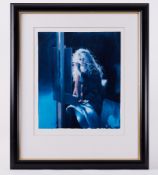 Robert Lenkiewicz (1941-2002) 'Painter in the Wind' signed limited edition print 358/500, 37cm x