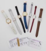 A collection of seven ladies wristwatches to include Citron, gem-set Anna Bella watches one set with