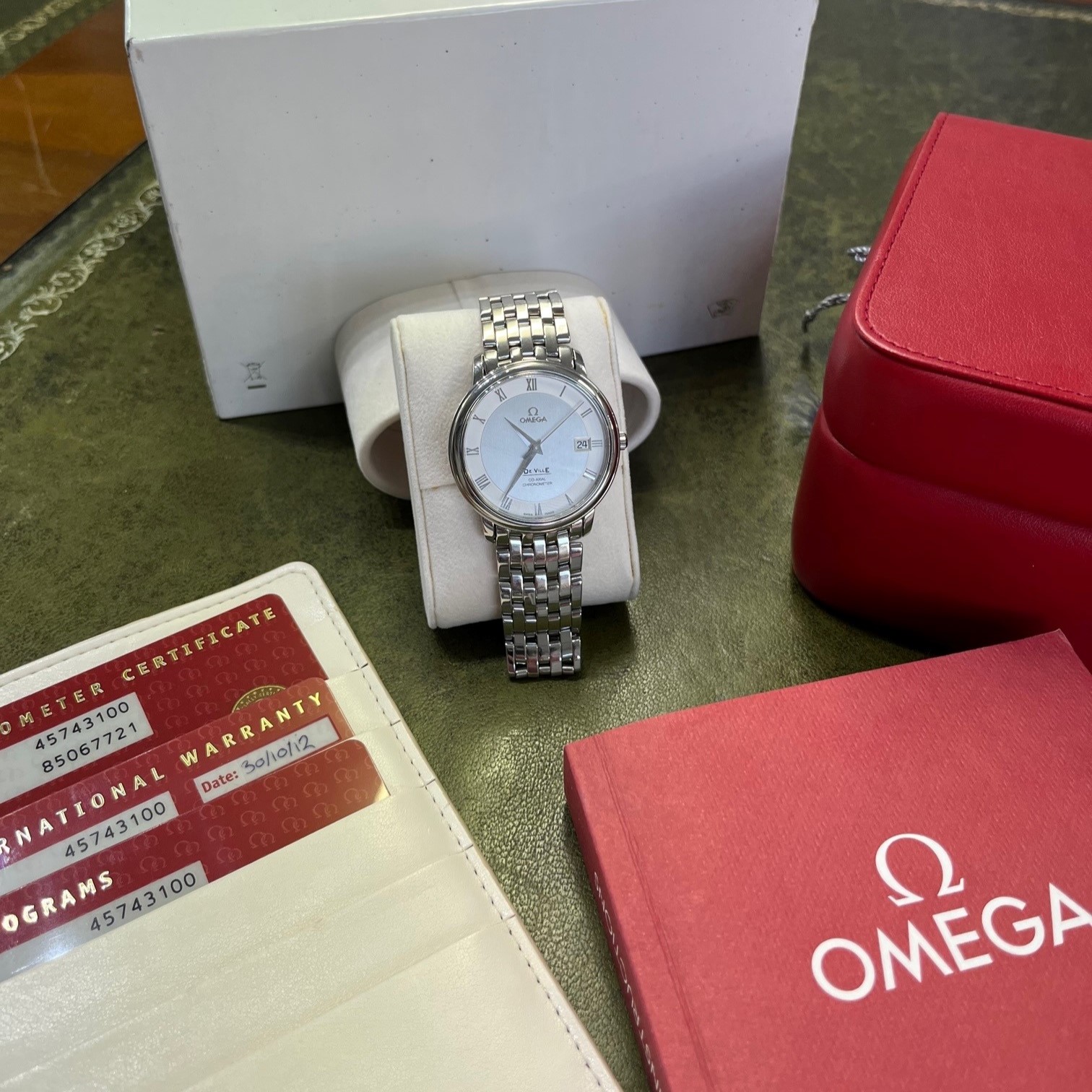 Omega, a 2012 Deville Prestige Co-Axial chronometer wristwatch, with calendar, watch number: - Image 3 of 5