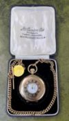 J.W. Benson Ltd, a 9ct yellow gold demi-hunter pocket watch, revue 31 movement, 15 jewels,