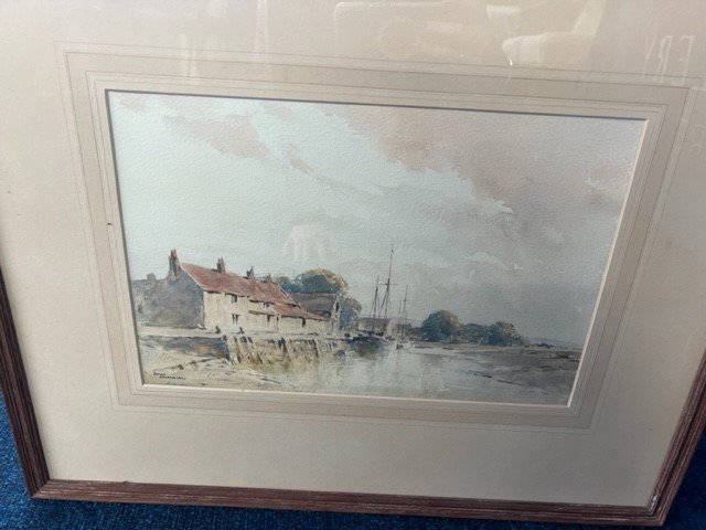 Gerald Ackermann (1876-1960) Two signed watercolours, one of Richmond Castle - Image 2 of 13