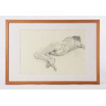 Roy North, a signed pencil sketch 'Nude Study', 38cm x 56cm, framed and glazed.