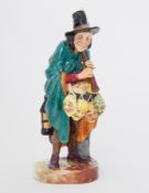 Royal Doulton 'The Mask Seller' HN2103 (damage to feather on hat).