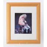 An open print by Robert Lenkiewicz, not signed, 21cm x 17cm, framed and glazed.