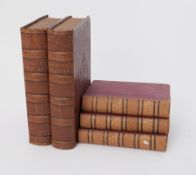 Five books including 'A History of The Earth and Animated Nature' by Oliver Goldsmith volumes 1 &