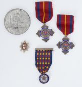 A Salvation Army The order of Long Service medal for 50 years’ service, silver and enamels inscribed