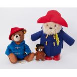 Two Paddington bears soft toys and a miniature bear (3).