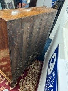 An English 18th Century walnut bureau desk fitted with four drawers on bracket feet height 100cm. - Image 15 of 16