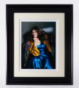 Robert Lenkiewicz (1941-2002) 'Karen Seated' signed twice limited edition artist proof print, marked