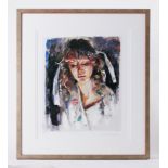 Robert Lenkiewicz (1941-2002) 'Study of Mary' signed limited edition print P/P 23/50, 46cm x 39cm,