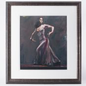Fletcher Sibthorp, 'Magenta' signed limited edition print 207/295, with certificate, 55cm x 48cm,