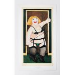 Beryl Cook (1926-2008) 'Anyone For A Whipping?' limited edition print 28/650, 58cm x 30cm, unframed,