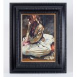 Robert Lenkiewicz (1941-2002) oil on board 'Study of Mary' titled and signed on reverse, also