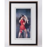 Robert Lenkiewicz (1941-2002) 'Moi Wong with The Painter' signed limited edition print 121/450, 55cm