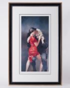 Robert Lenkiewicz (1941-2002) 'Moi Wong with The Painter' signed limited edition print 121/450, 55cm