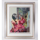 Robert Lenkiewicz (1941-2002) 'The Painter with Anna - Rear View - Project 18' signed limited