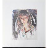 Robert Lenkiewicz (1941-2002) 'Study of Mary' signed limited edition print P/P 30/35, 41cm x 35cm,