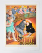 Beryl Cook (1926-2008) 'Café De Paris' limited edition print 8/650, 56cm x 42cm, unframed, with