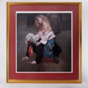 Robert Lenkiewicz (1941-2002) 'The Painter with Lisa, Aristotle & Phyllis Theme' signed limited
