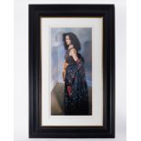 Robert Lenkiewicz (1941-2002) 'Anna with Black Shawl' signed limited edition print 187/475, 70cm x