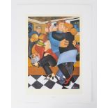 Beryl Cook (1926-2008) 'Shall We Dance' signed limited edition print 240/650, 51cm x 36cm,