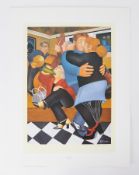 Beryl Cook (1926-2008) 'Shall We Dance' signed limited edition print 240/650, 51cm x 36cm,