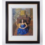 Robert Lenkiewicz (1941-2002) 'Anna Seated' Millenium, signed limited edition print 35/475, 52cm x