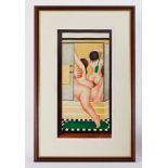 Beryl Cook (1926-2008) 'A Bathroom' signed limited edition print 11/300, 68cm x 34cm, framed and